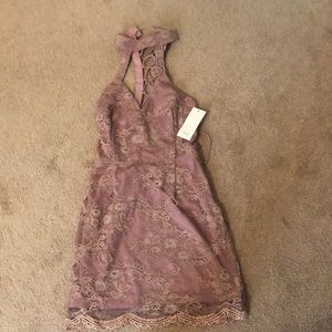 Never been worn beautiful lilac laced short dress